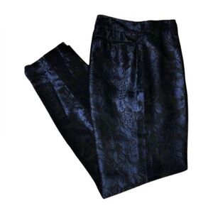 Per Se Jacquard Print Straight Leg Pant